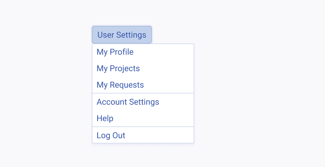 Use labels that are accurate and informative when working with the Telerik and Kendo UI DropDownButton. A Telerik and Kendo UI DropDownButton with a precise label