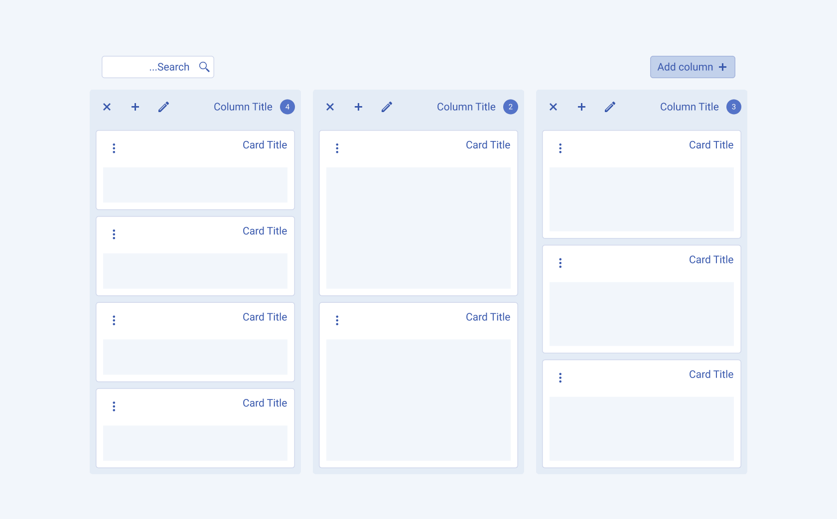 The Telerik and Kendo UI TaskBoard component in a right-to-left scenario. The Telerik and Kendo UI TaskBoard component showing the right-to-left option.