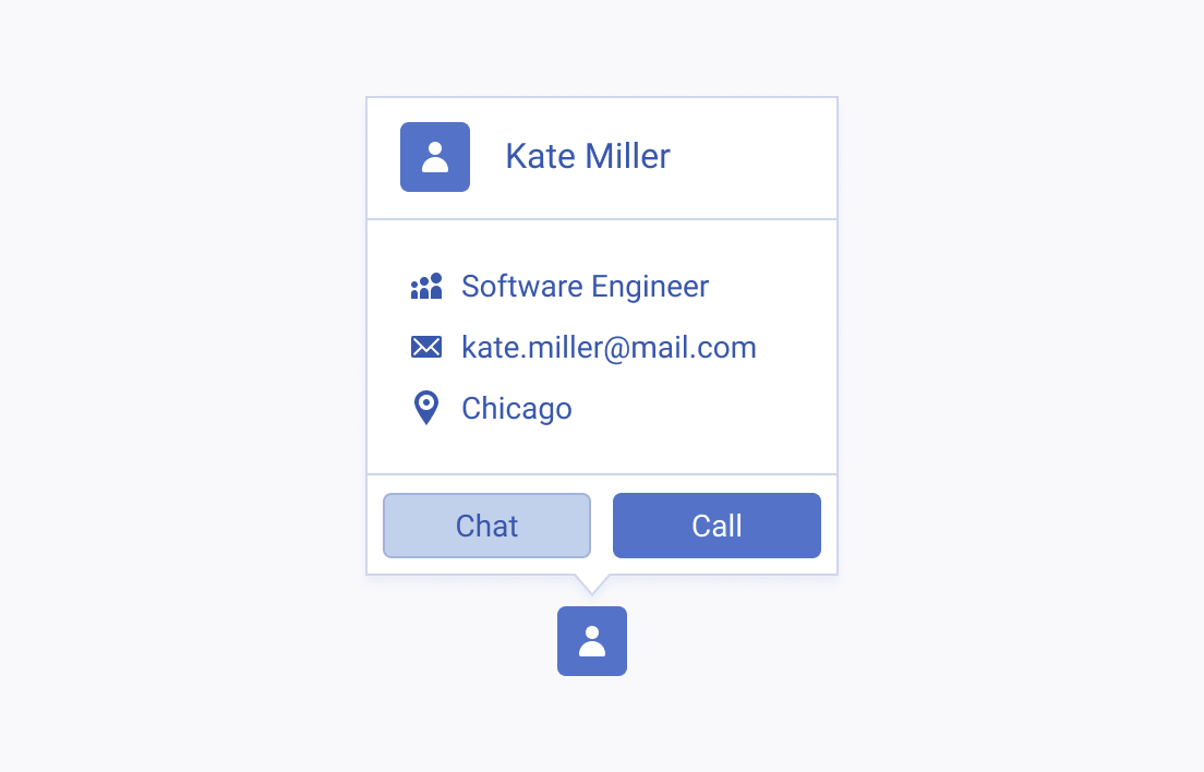 A Telerik and Kendo UI Popover providing additional information and interactive content