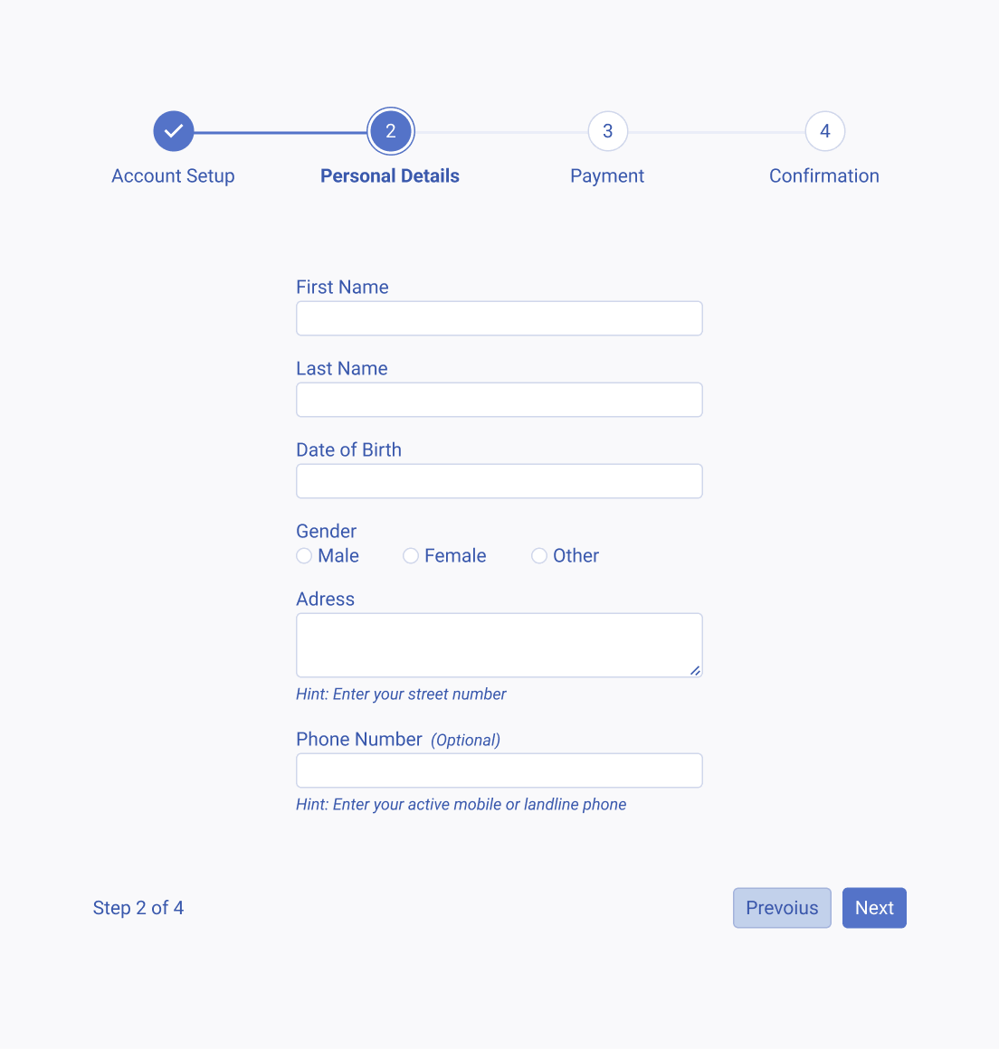 A Telerik and Kendo UI Wizard taking the user through a multi-step process