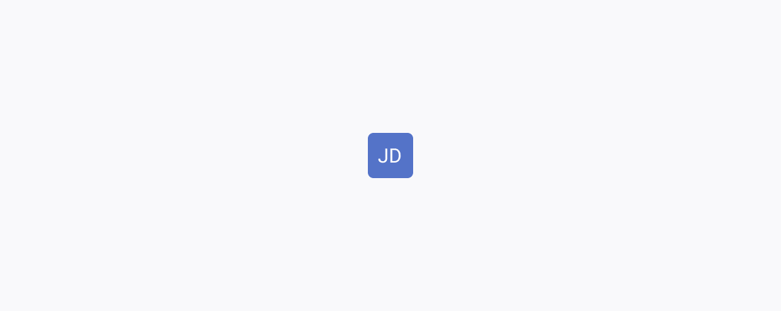 A Telerik and Kendo UI Avatar with initials inside.