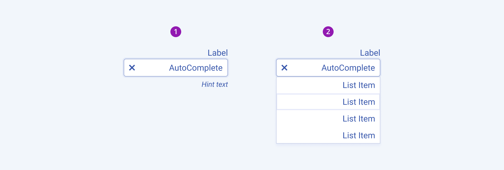components autocomplete rtl
