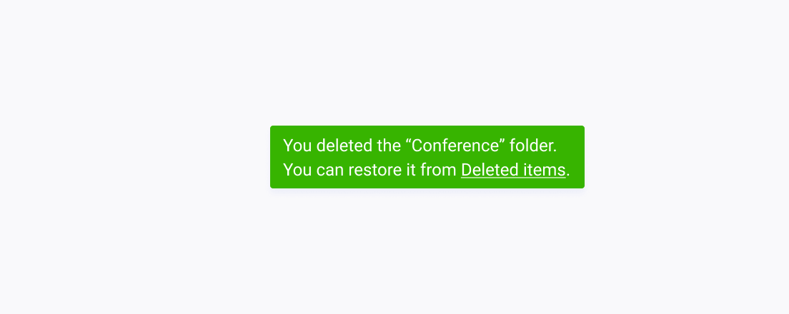 Inaccurate use of a Telerik and Kendo UI Notification caused by the mismatch of the message and the applied semantic color