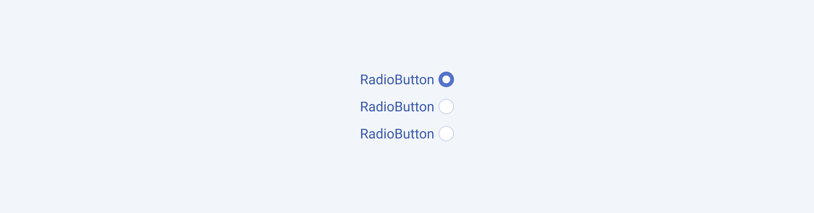 A Telerik and Kendo UI RadioGroup demonstrating the right-to-left option.