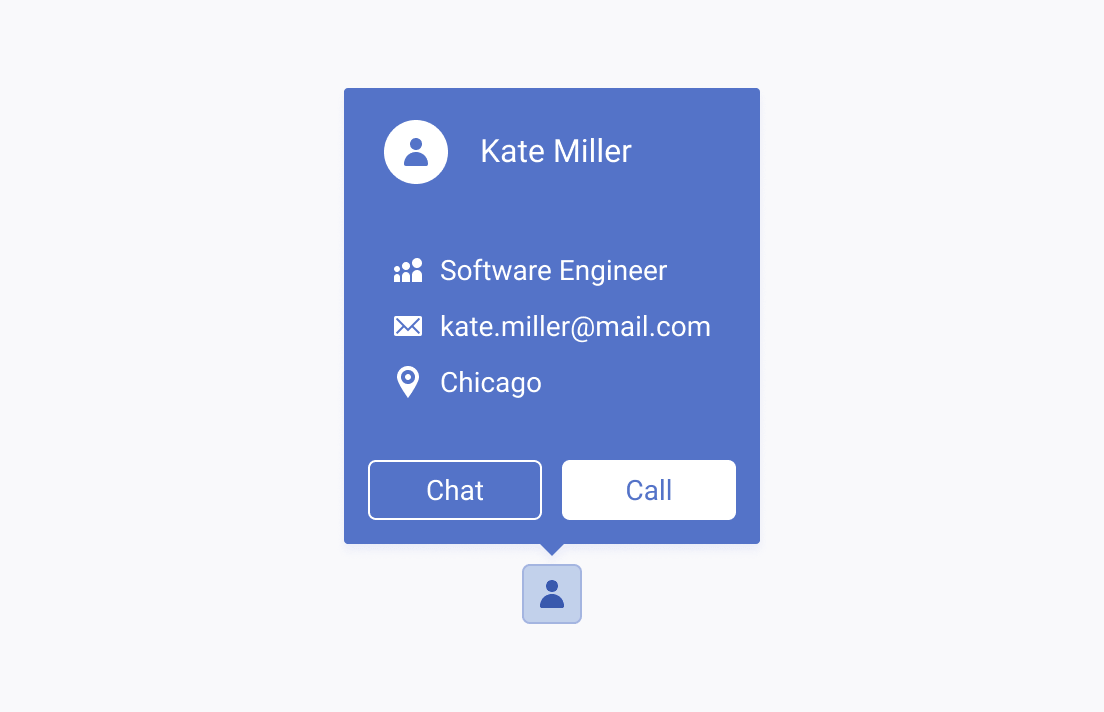 Don't render interactive elements in your Telerik and Kendo UI Tooltips. A Telerik and Kendo UI Tooltip overloaded with information and action buttons.