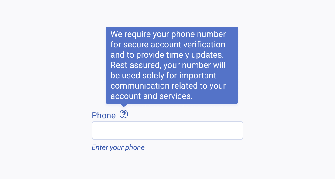 Don't include too much information in your Telerik and Kendo UI Tooltips because this might hinder the user experience. A lengthy Telerik and Kendo UI Tooltip obscuring the interface and overwhelming the user with information.