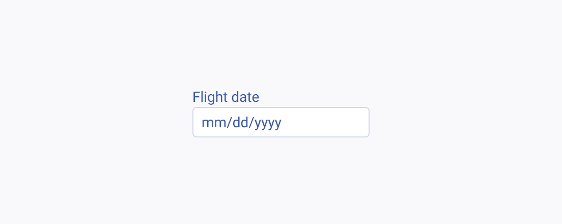 A Telerik and Kendo UI DateInput with a descriptive placeholder