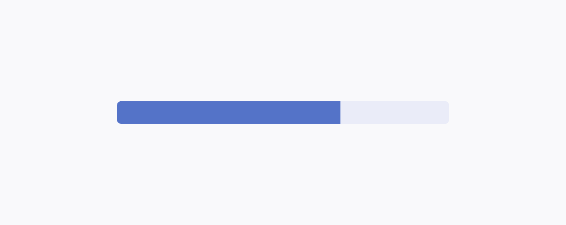 A Telerik and Kendo UI ProgressBar without any labels