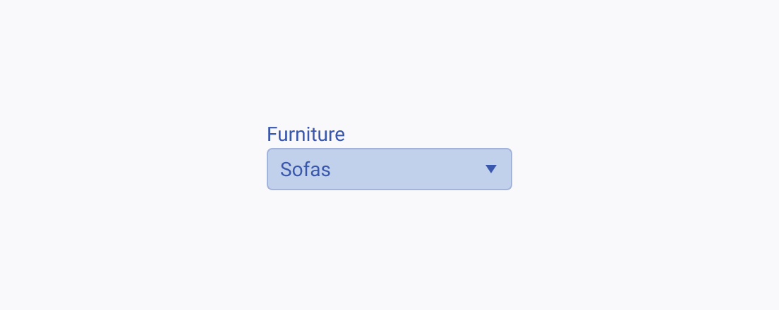 Use concise labels for the Telerik and Kendo UI DropDownTree. A Telerik and Kendo UI DropDownTree component with a label