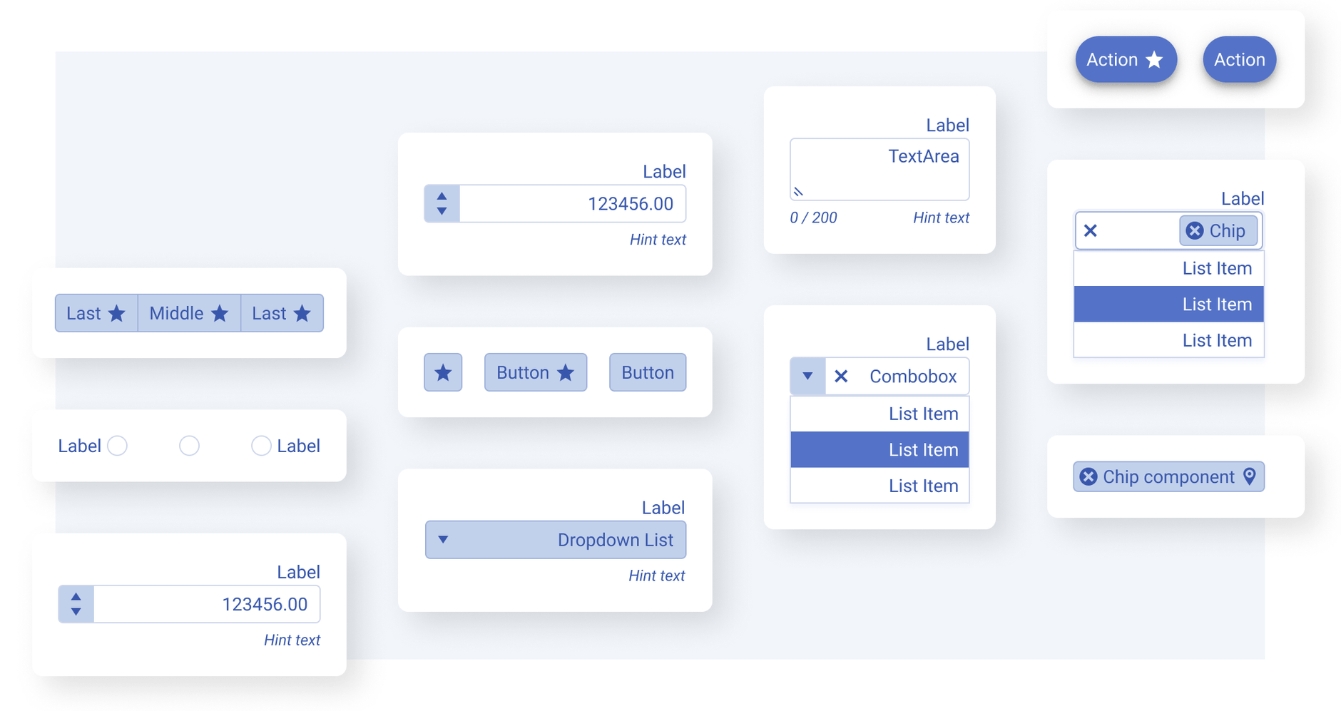 A group of Telerik and Kendo UI components supporting the right-to-left (RTL) rendering.