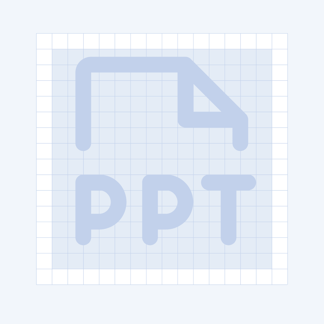 An image that demonstrates the bottom centered position of modifier within a wider icon.