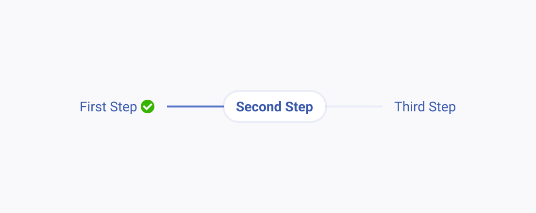 A Telerik and Kendo UI Stepper component with a concise label