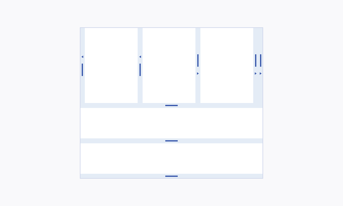 Don't add too many split bars when working with the Telerik and Kendo UI Splitter. A Telerik and Kendo UI Splitter with too many split bars