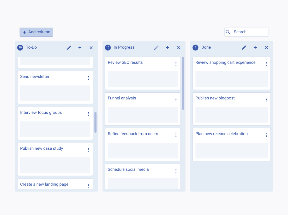 A Telerik and Kendo UI TaskBoard that utilizes a Badge
