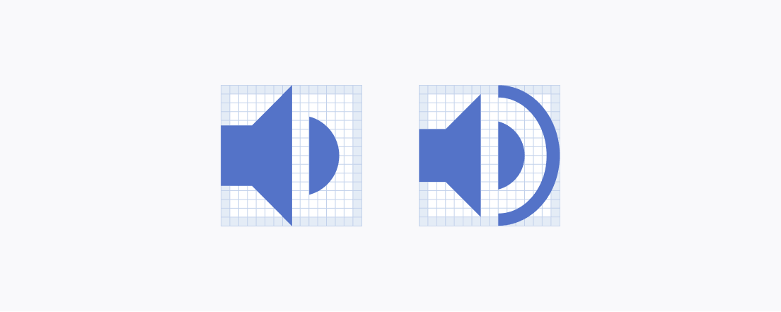 Incorrect scaling of icons in the same icon set must be avoided according to the Telerik and Kendo UI Web Components Icons system Do not scale icons in the same icon set in the Telerik and Kendo UI context.