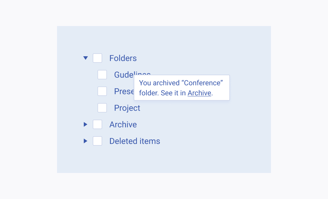 Incorrect use of a Telerik and Kendo UI Notification placed in a way that hides the content.