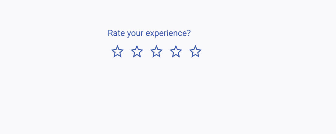 A Telerik and Kendo UI Rating component without a feedback field