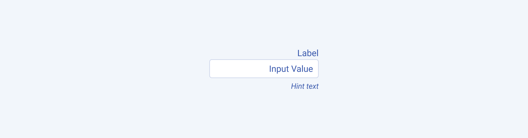 A Telerik and Kendo UI TextBox component with a Label and Hint demonstrating the right-to-left option.