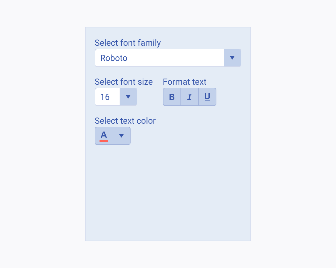 Don't use the Telerik and Kendo UI ColorPicker when there is enough space for a FlatColorPicker. A Telerik and Kendo UI ColorPicker that should be replaced with a FlatColorPicker