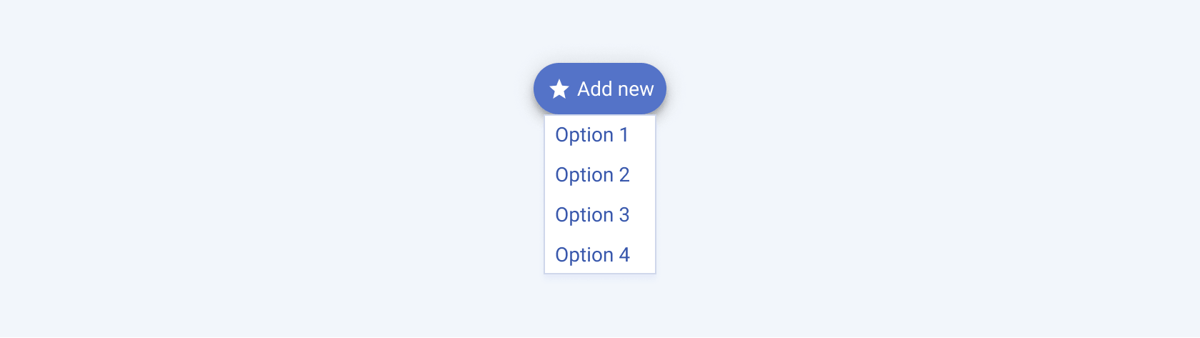 Speed dial of a Telerik and Kendo UI FloatingActionButton including a FloatingActionButton and a container with multiple items. A Telerik and Kendo UI FloatingActionButton component demonstrating the speed dial option.