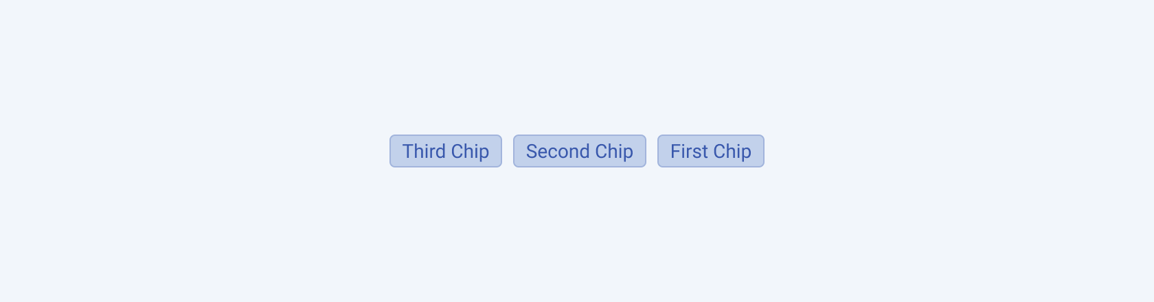 A Telerik and Kendo UI ChipList component demonstrating the right-to-left option.