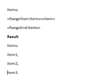 Rad Words Processing mail merge