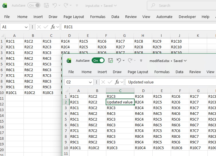 Edit Cell Values With SpreadStreamProcessing