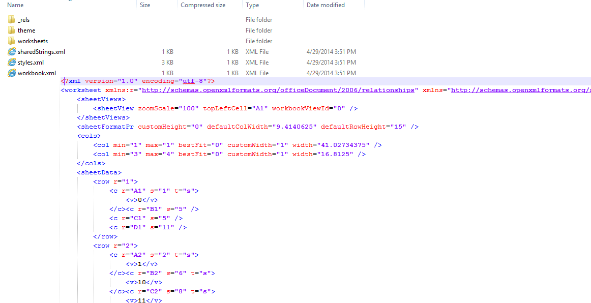 Rad Spread Processing Formats and Conversion Xlsx 01