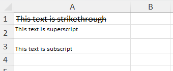 Set Strikethrough Superscript Subscript-text