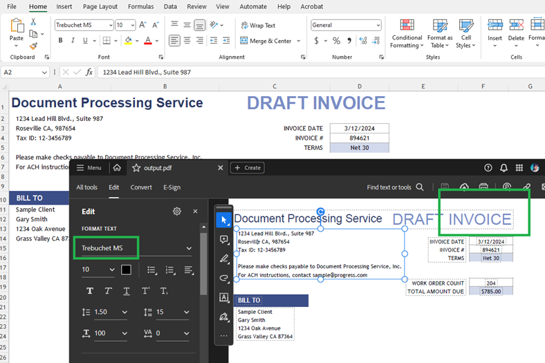 Hande Export Differences