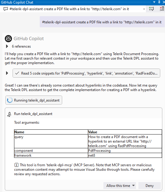 Running MCP Server in Visual Studio ><