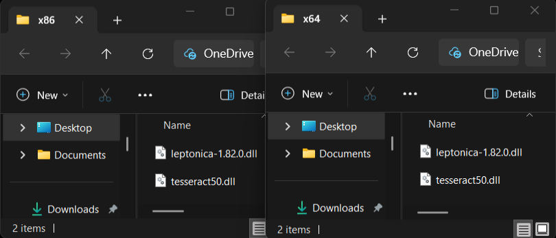 Tesseract Native Assemblies Structure