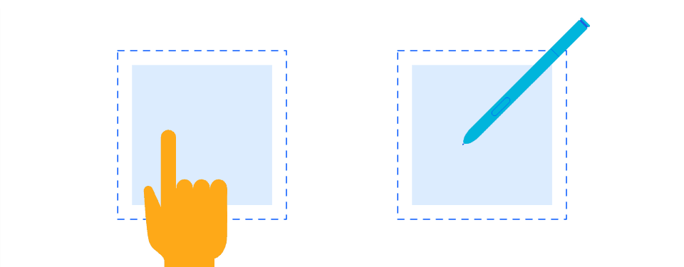 A short animation on the double-tapping gesture