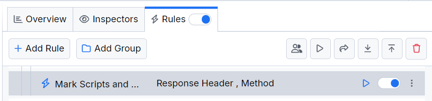 Activating the "Mark Scripts and JSONs" rule