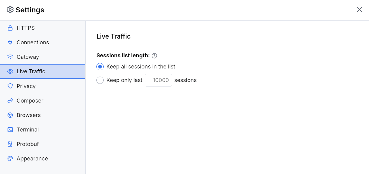 default Gateway settings