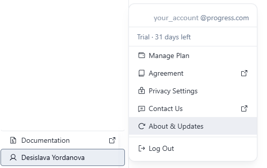 Update Desktop App