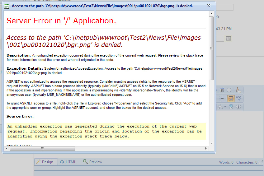 IIS файл для скачивания. Access to the resource is denied