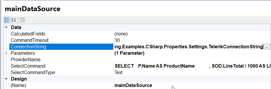 How to change connection for trdp report in REST service resolver in ...