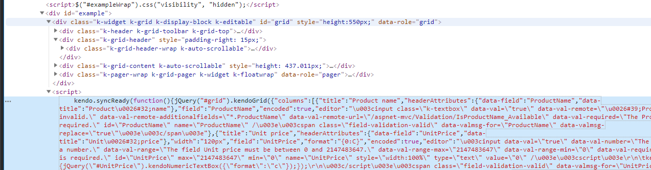 Jquery grid not loading data even though Json is returned in Kendo UI ...