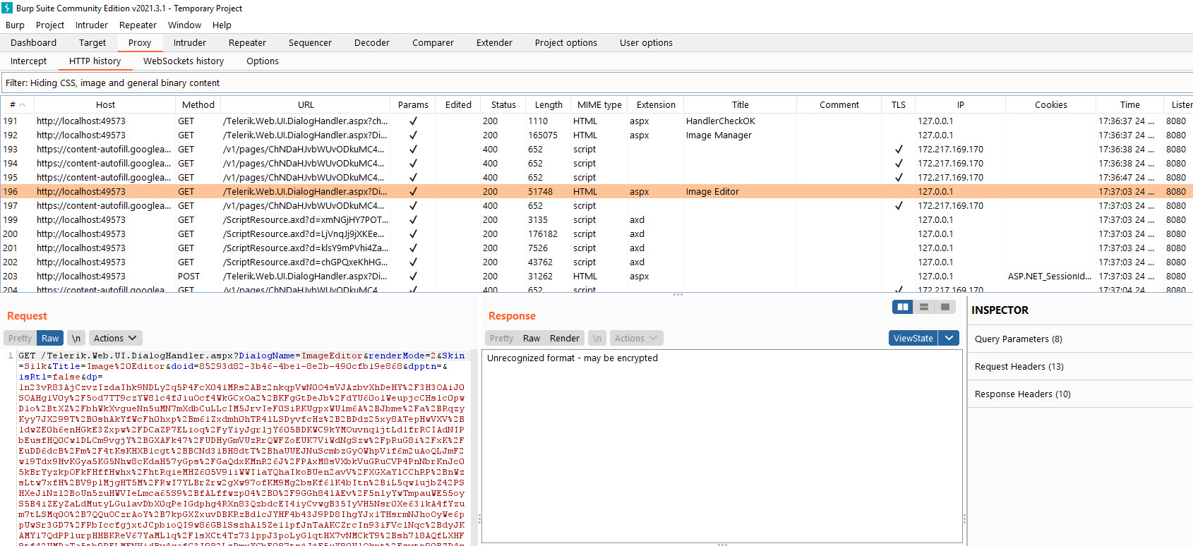 Can the Rad Editor Viewstate be Encrypted ? in UI for ASP.NET AJAX ...
