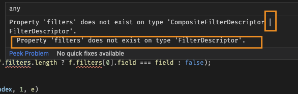 Kendo Grid Filter with multi checkbox questions in Kendo UI for Angular ...