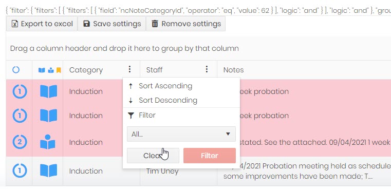 Custom grid drop down filter doesn't clear selection in Kendo UI for ...