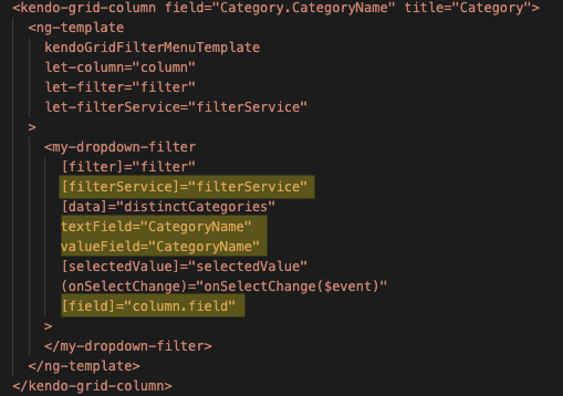 Custom grid drop down filter doesn't clear selection in Kendo UI for ...
