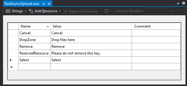 how to localize and change text for RadAsyncUpload in UI for ASP.NET ...