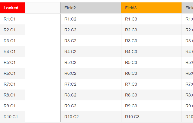Kendo grid locked column resizing acts weird in Reporting | Telerik Forums