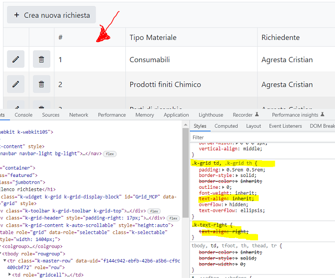 MVC Grid Column content align in UI for ASP.NET MVC | Telerik Forums