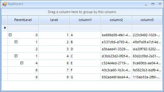 [Solved] telerik winforms Expand/Collapse Grid List View in UI for ...