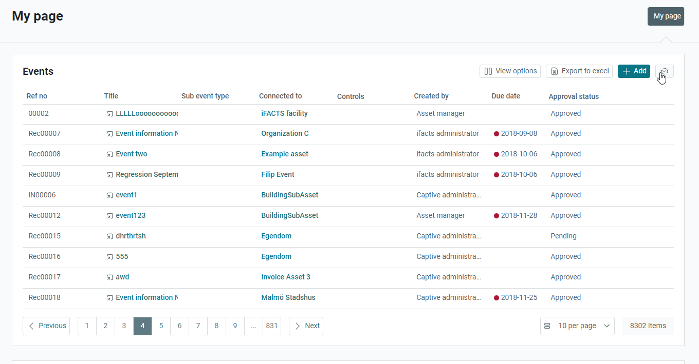 After resetting the grid's state, page and pagesize (UI) are not