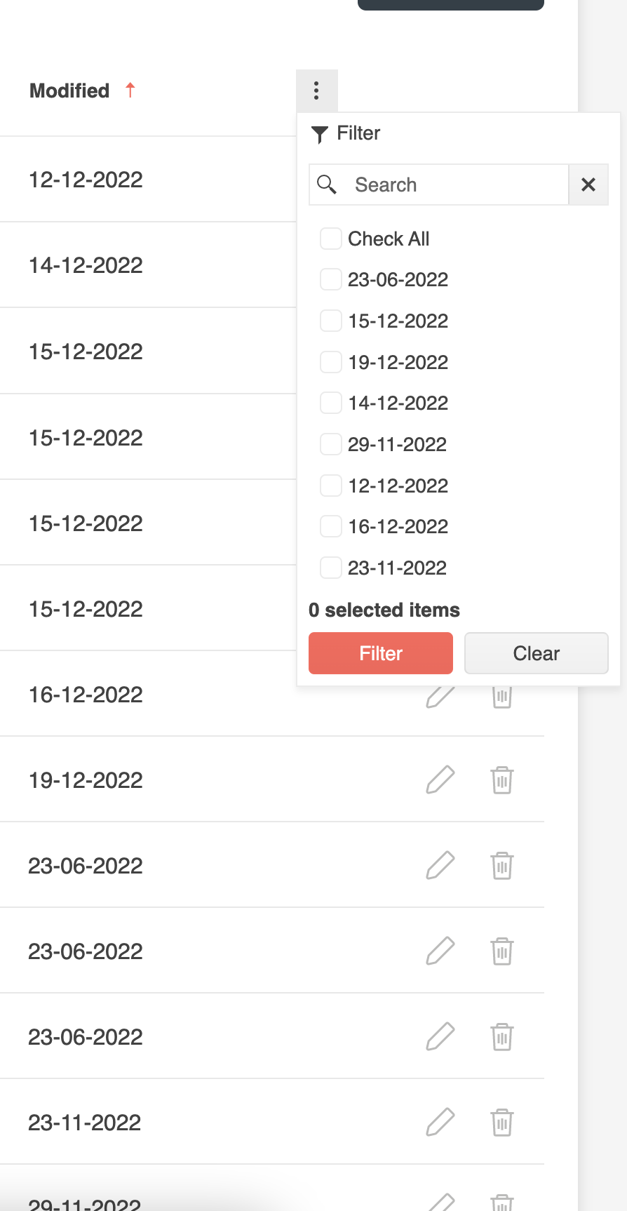 [Solved] Grid date formatted with sort and checkbox filter in ...