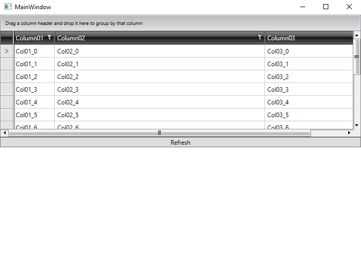 RadGridView column changes width when OnPropertyChanged is called and ...